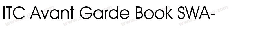 ITC Avant Garde Book SWA字体转换